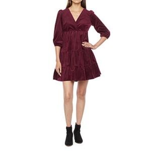Melonie T 3/4 Sleeve Babydoll Dress